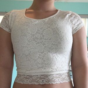 Lacey crop top